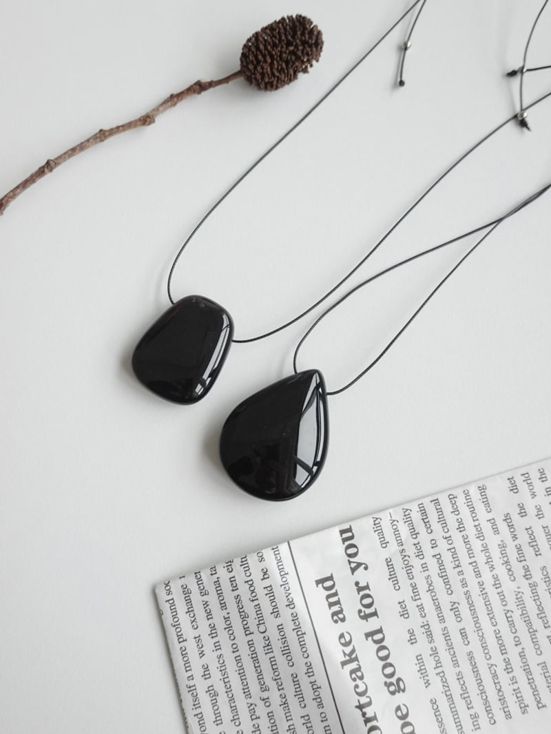 Eeiitt - Korean Women Fashion - #vintageinspired - Levan Heritage Onyx Necklace - 3