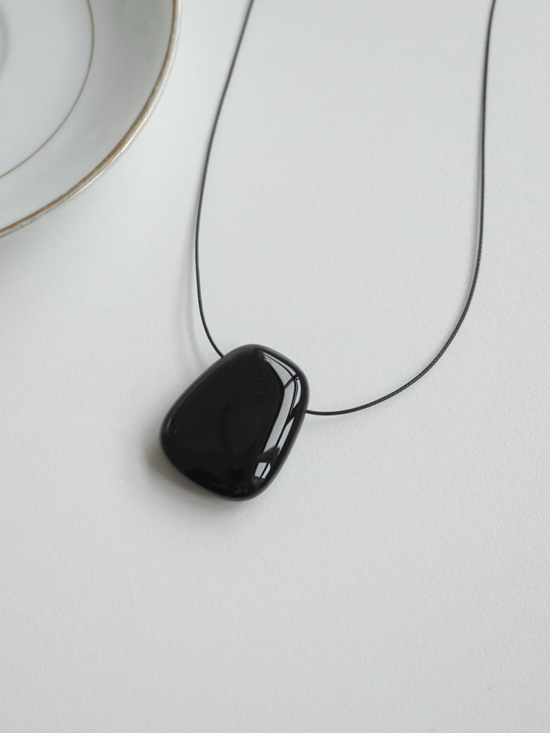 Eeiitt - Korean Women Fashion - #vintageinspired - Levan Heritage Onyx Necklace - 4