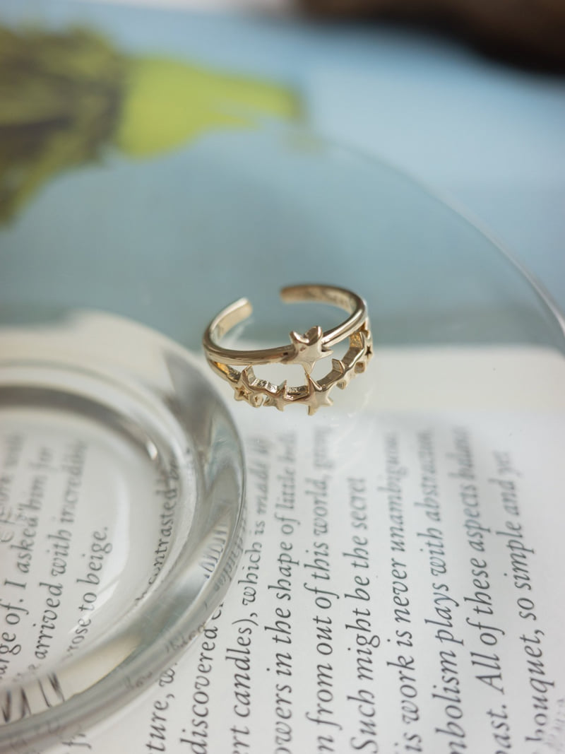 Eeiitt - Korean Women Fashion - #vintagekidsstyle - Star Isborn Star Ring - 3