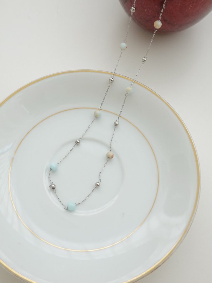 Eeiitt - Korean Women Fashion - #vintagekidsstyle - Claran Crystal Ball Necklace - 3