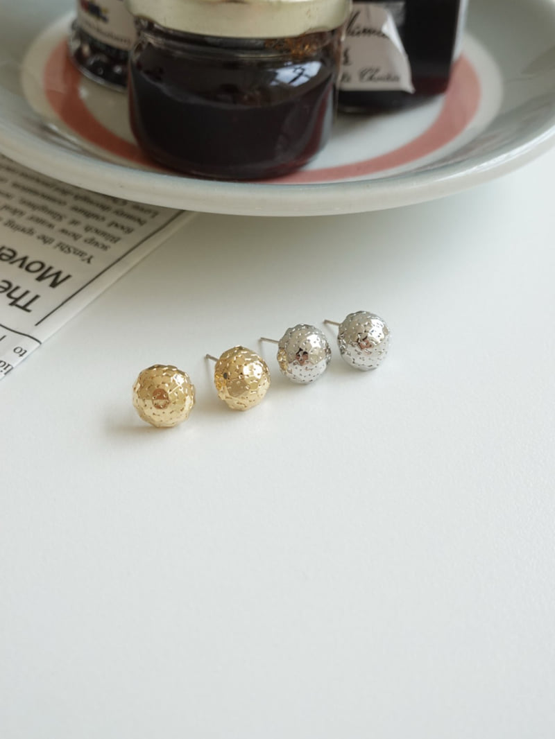Eeiitt - Korean Women Fashion - #womensfashion - Fine Mirrorball Round Earrings - 8