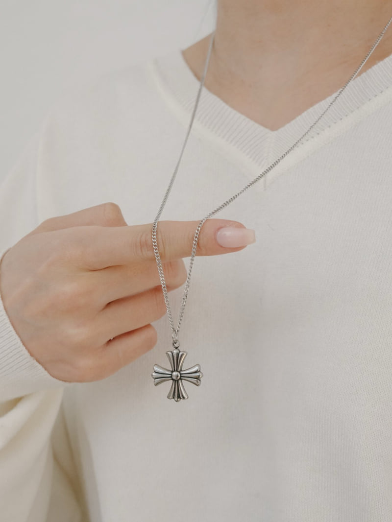 Eeiitt - Korean Women Fashion - #womensfashion - Steel Kairun Necklace - 11