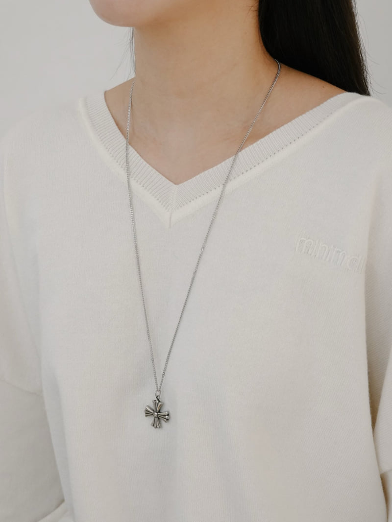 Eeiitt - Korean Women Fashion - #womensfashion - Steel Kairun Necklace - 9