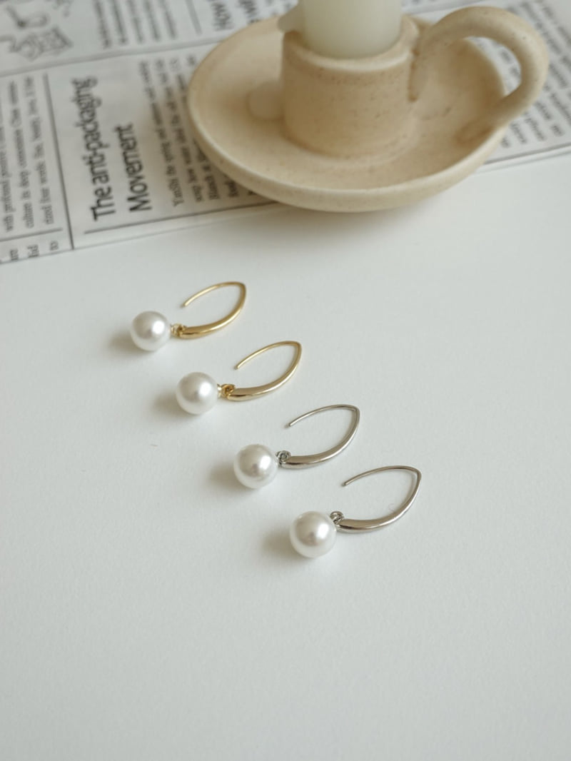 Eeiitt - Korean Women Fashion - #womensfashion - Chill Pearl Earrings - 8