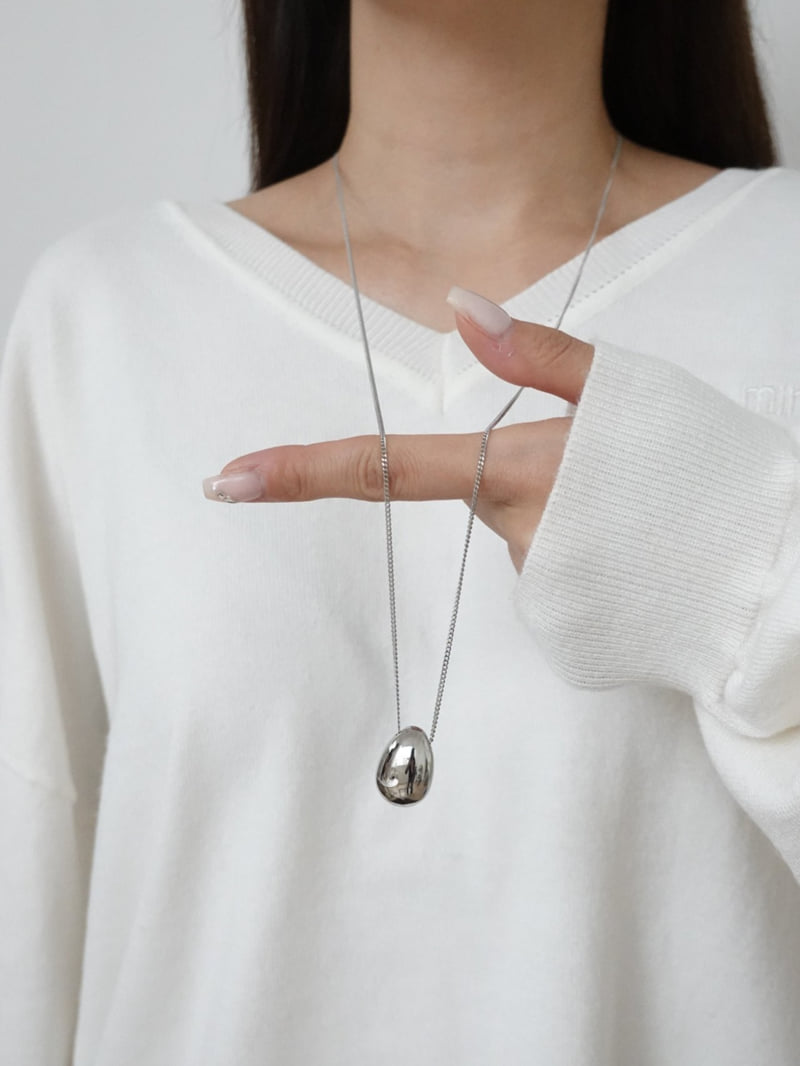 Eeiitt - Korean Women Fashion - #womensfashion - Hagen Bold Ball Long Necklace - 9