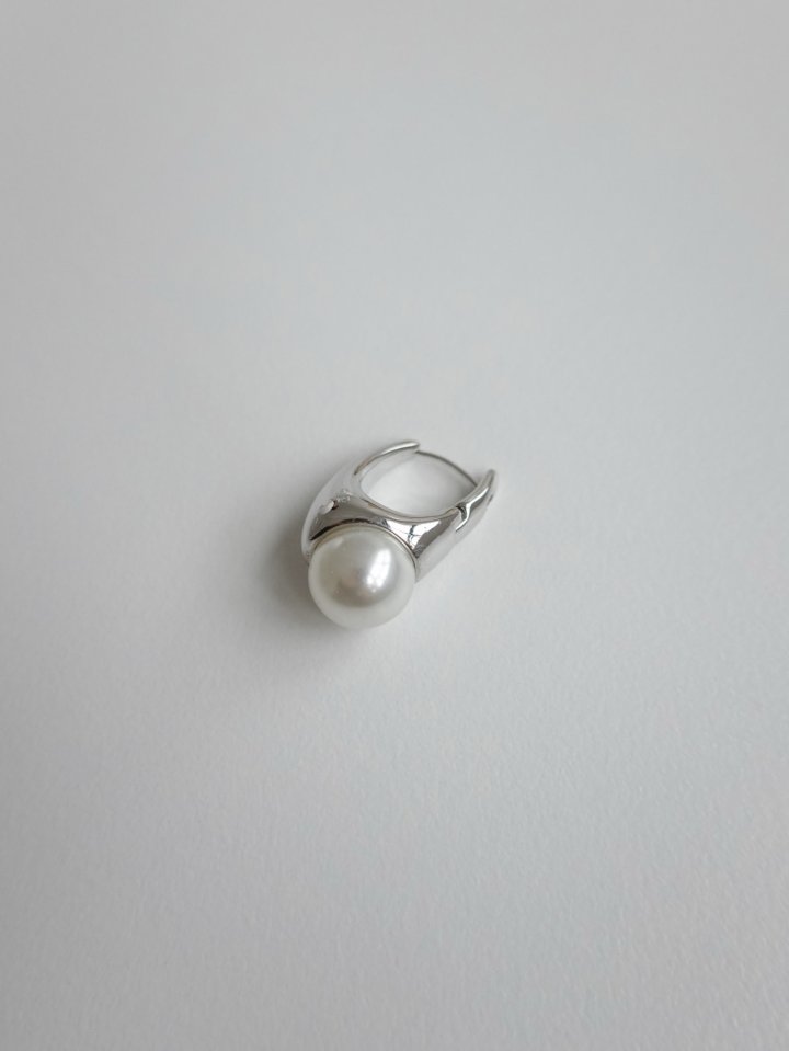 Eeiitt - Korean Women Fashion - #womensfashion - Taurine Pearl Ring Earrings - 5