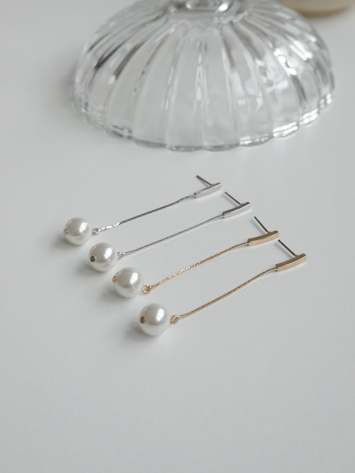 Eeiitt - Korean Women Fashion - #womensfashion - Baroque Long Drop Pearl Earrings - 8