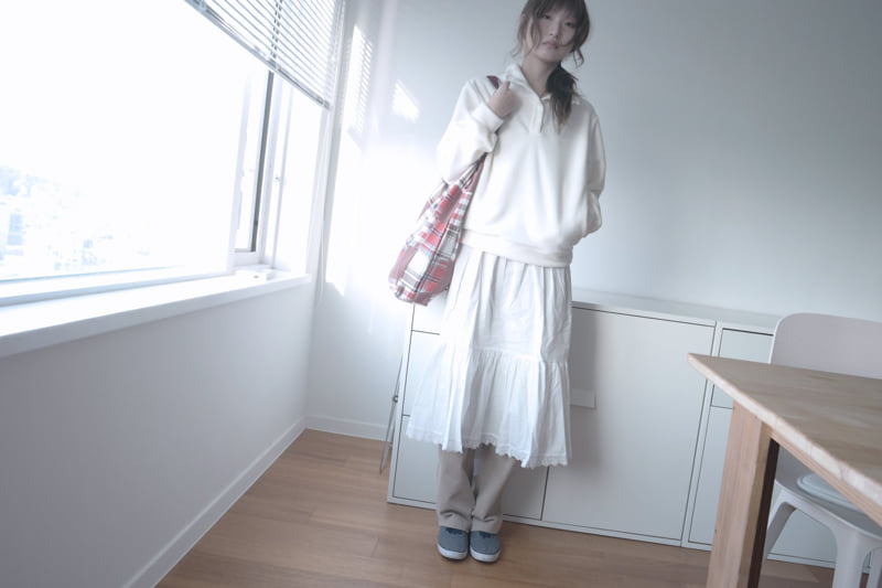 Enten - Korean Women Fashion - #momslook - Bashu Fleece Sweatshirt - 10