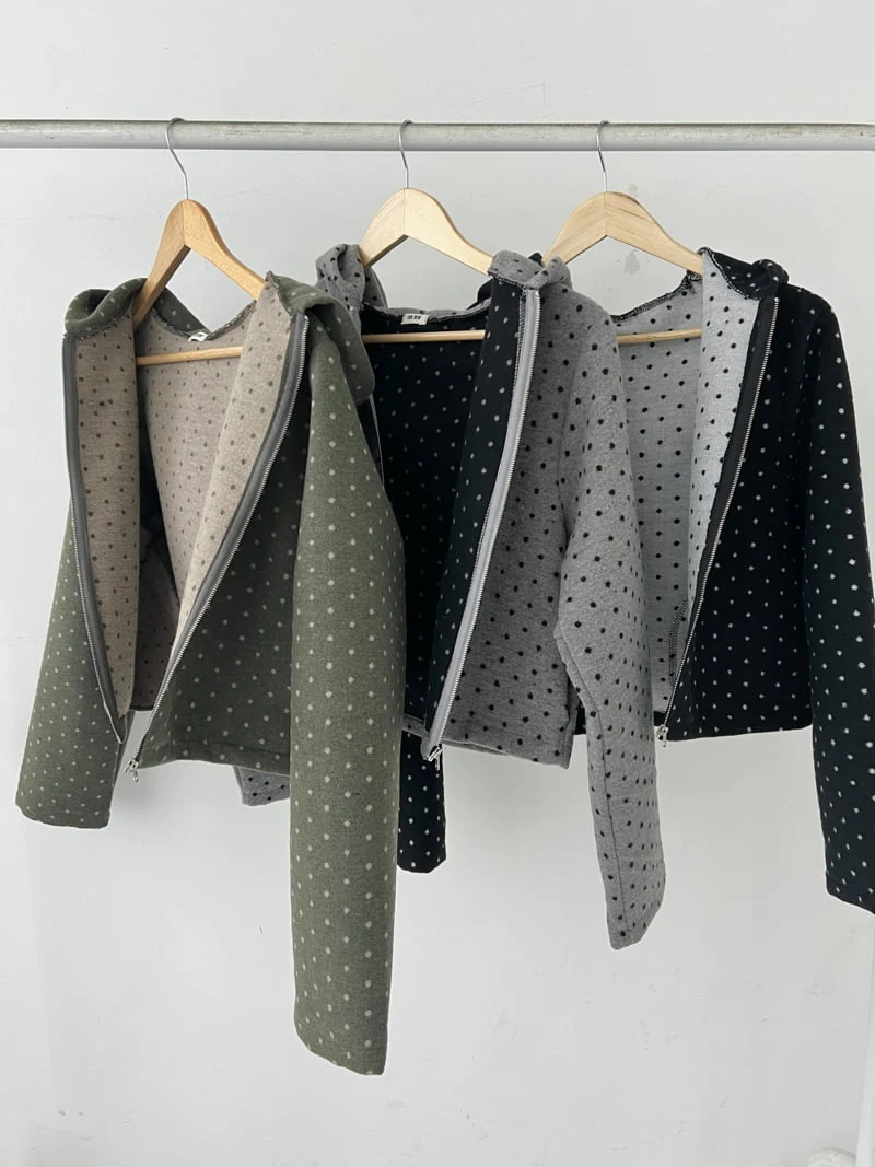 Enten - Korean Women Fashion - #momslook - Rotu Hood Zip-Up - 12