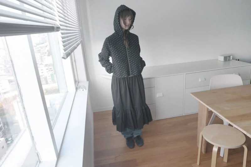 Enten - Korean Women Fashion - #womensfashion - Rotu Hood Zip-Up - 4