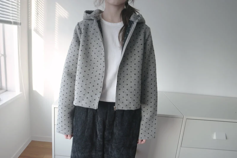 Enten - Korean Women Fashion - #momslook - Rotu Hood Zip-Up - 6