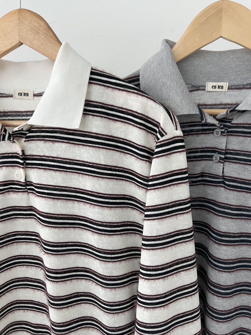Enten - Korean Women Fashion - #momslook - Dindin Collar Tee - 8