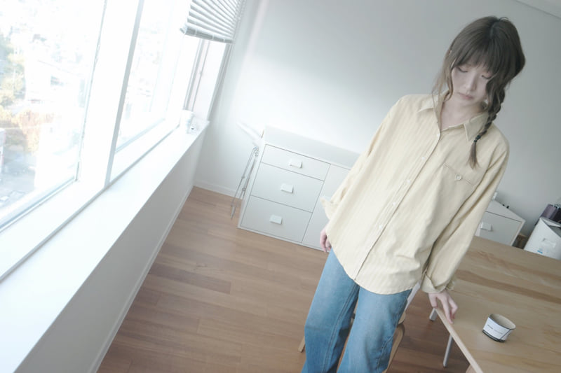 Enten - Korean Women Fashion - #pursuepretty - Dia Stripe Shirt - 2