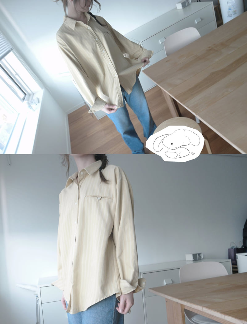 Enten - Korean Women Fashion - #restrostyle - Dia Stripe Shirt - 3