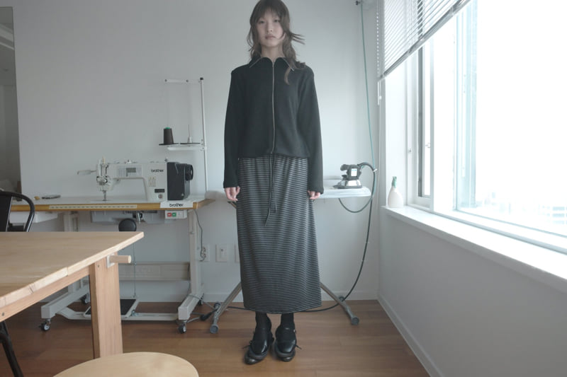 Enten - Korean Women Fashion - #vintageinspired - Lora Zip-Up Jacket - 2