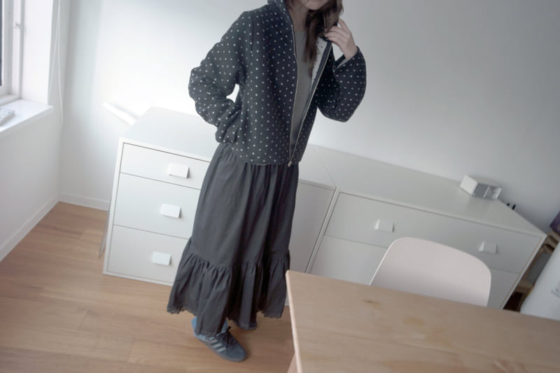 Enten - Korean Women Fashion - #womensfashion - Rotu Hood Zip-Up