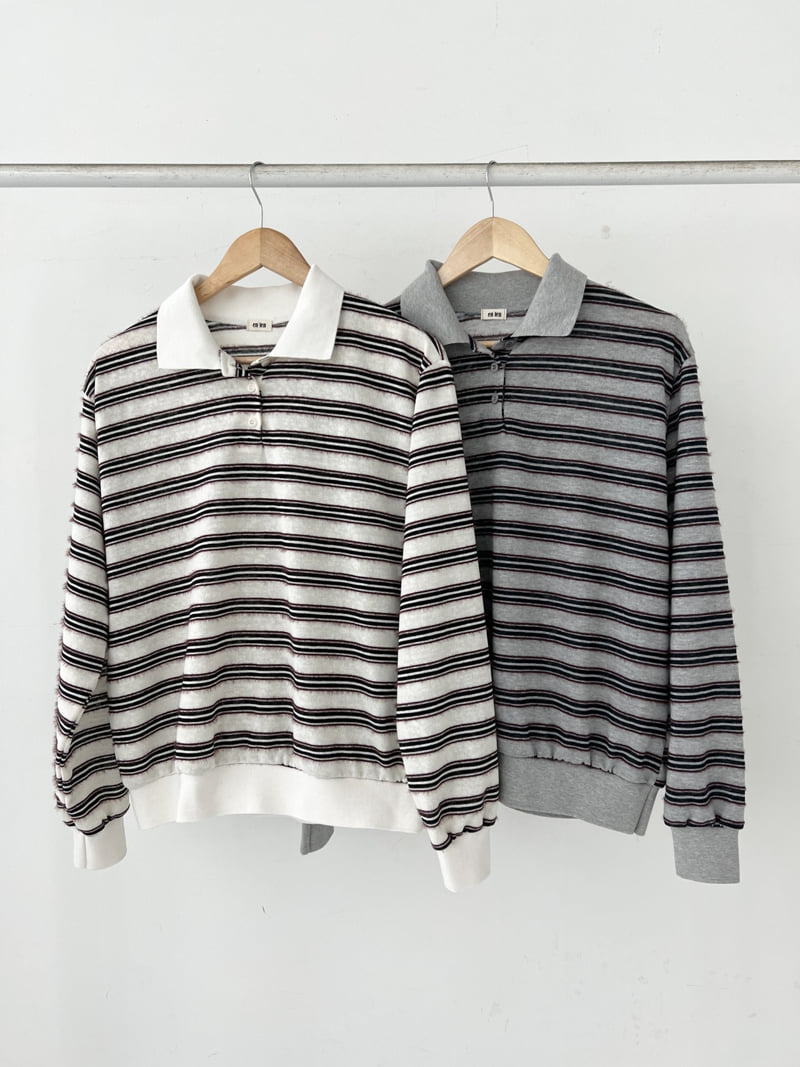 Enten - Korean Women Fashion - #womensfashion - Dindin Collar Tee - 7