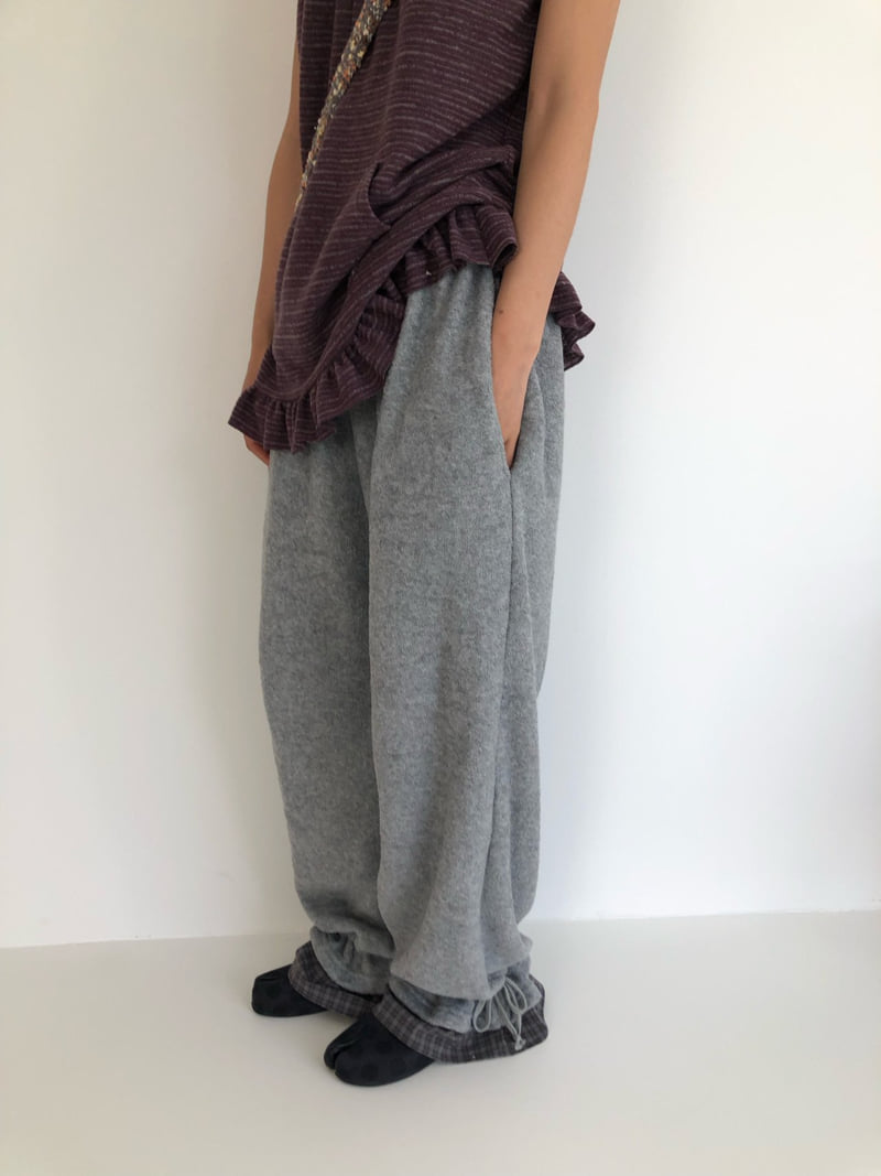 Flash - Korean Women Fashion - #momslook - Check Point Popo Pants - 6