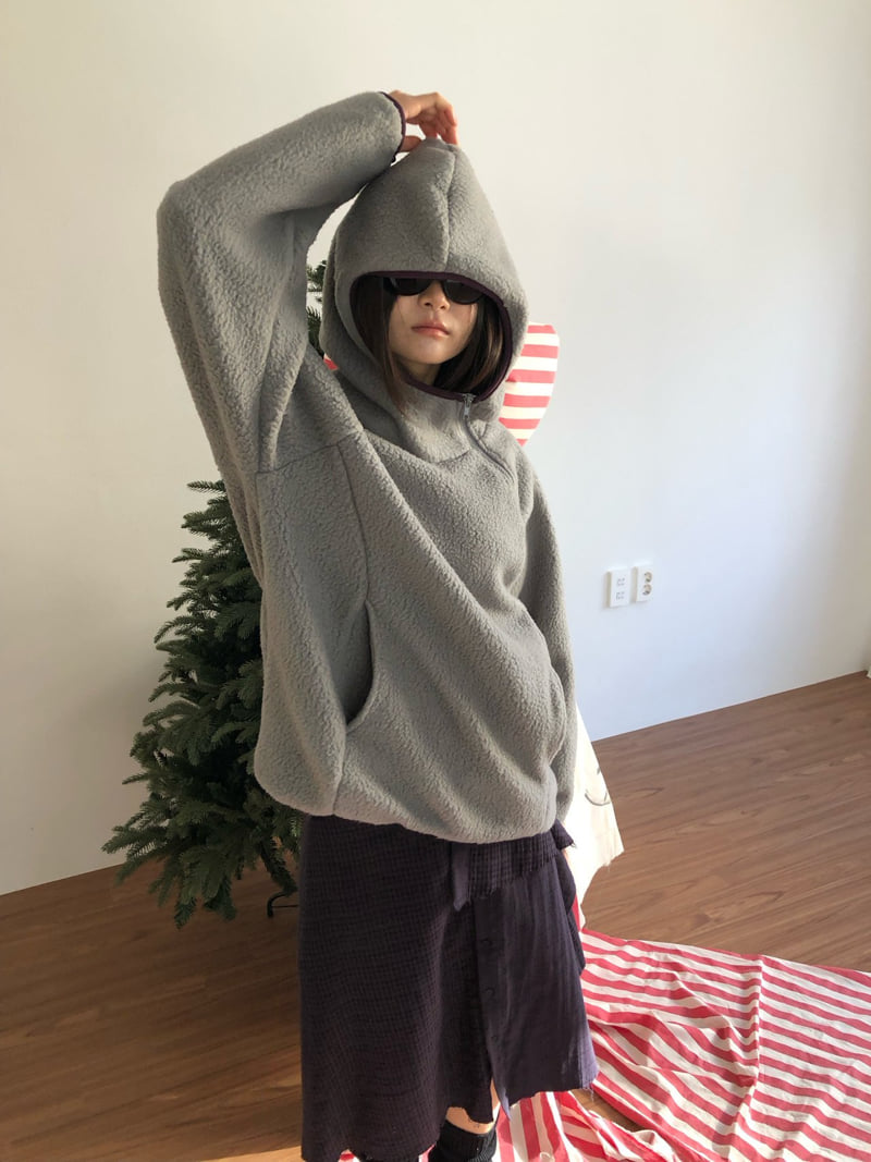 Flash - Korean Women Fashion - #momslook - Glue Fleece Half-Zip Top - 10