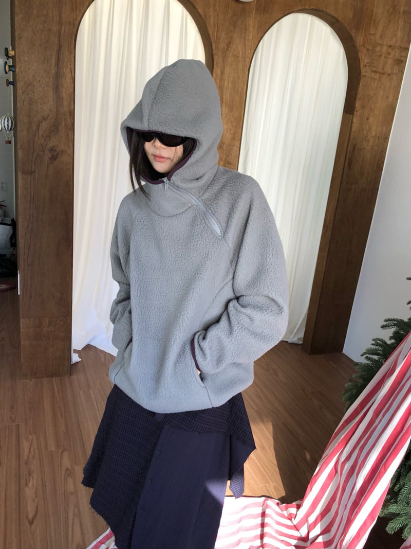 Flash - Korean Women Fashion - #momslook - Glue Fleece Half-Zip Top - 12