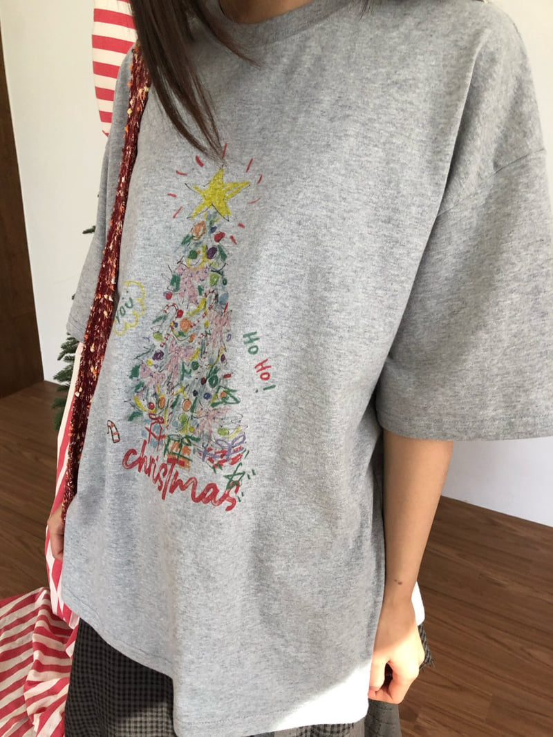 Flash - Korean Women Fashion - #momslook - Tree Fleece Tee - 10