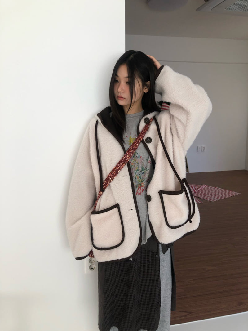 Flash - Korean Women Fashion - #momslook - Tree Fleece Tee - 12