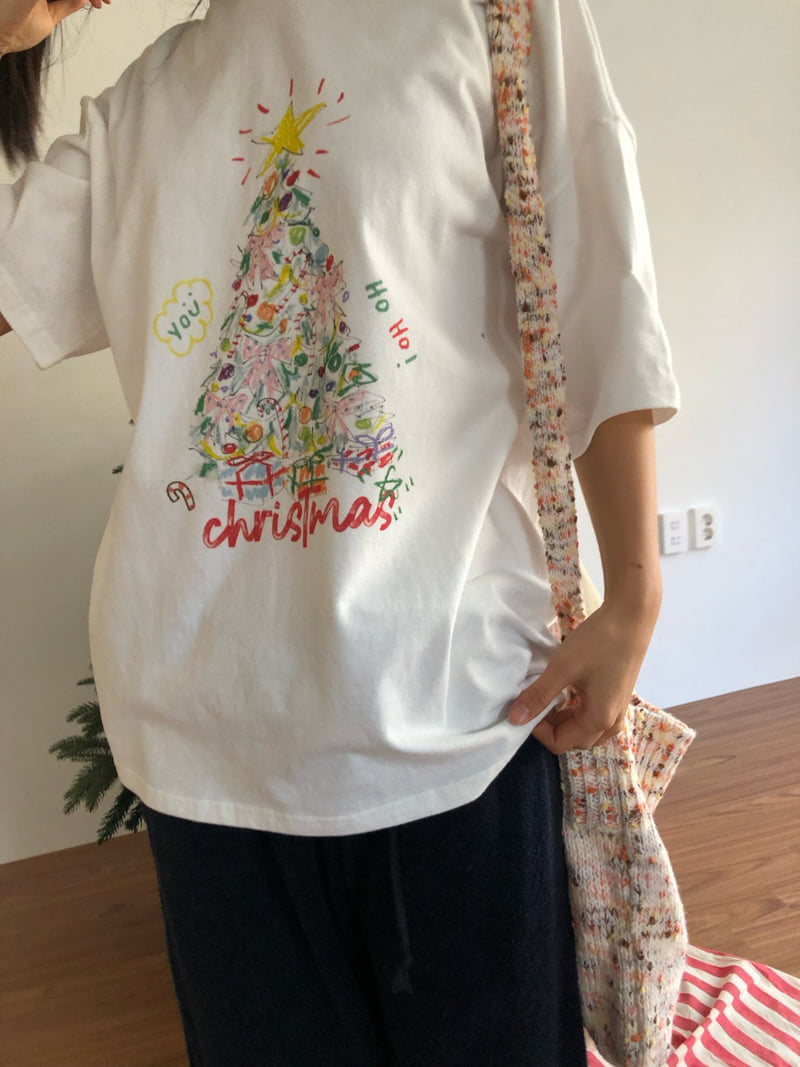 Flash - Korean Women Fashion - #momslook - Tree Fleece Tee - 6