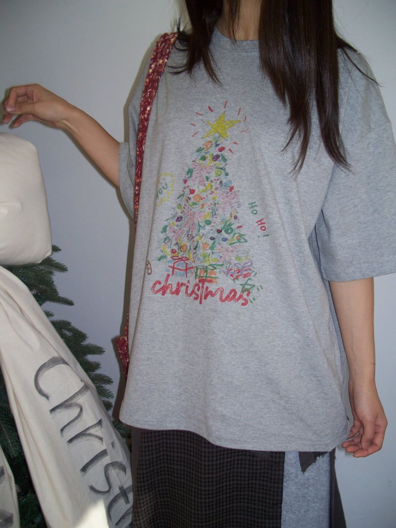 Flash - Korean Women Fashion - #momslook - Tree Fleece Tee - 8