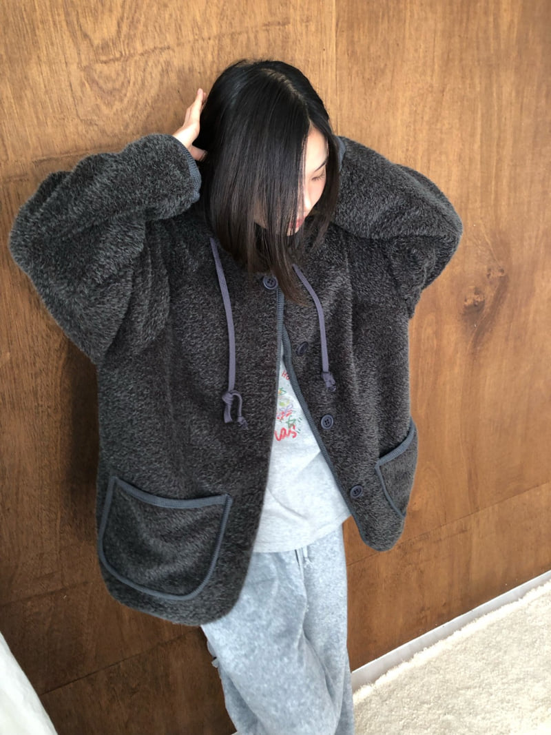 Flash - Korean Women Fashion - #momslook - Bear Fleece Hoodie Jumper - 11