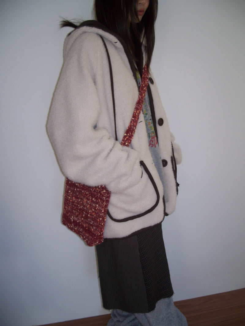 Flash - Korean Women Fashion - #momslook - Bear Fleece Hoodie Jumper - 7
