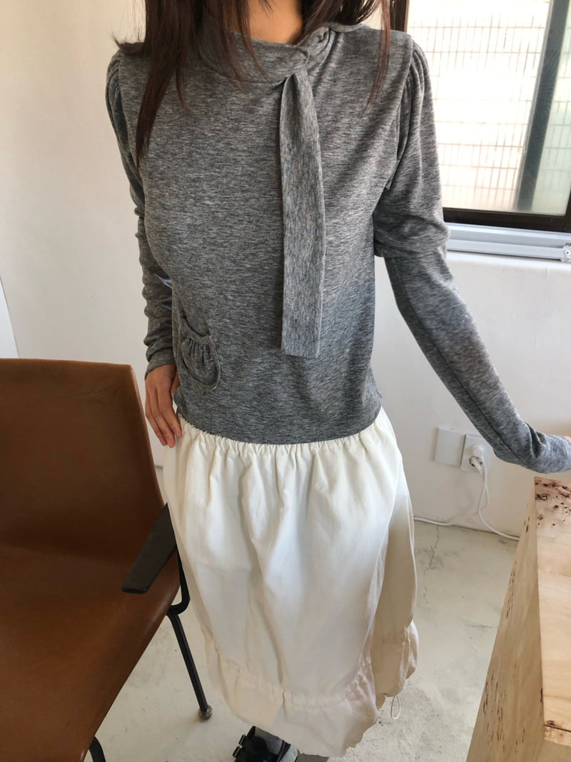 Flash - Korean Women Fashion - #womensfashion - Sweet Puff Tee - 4