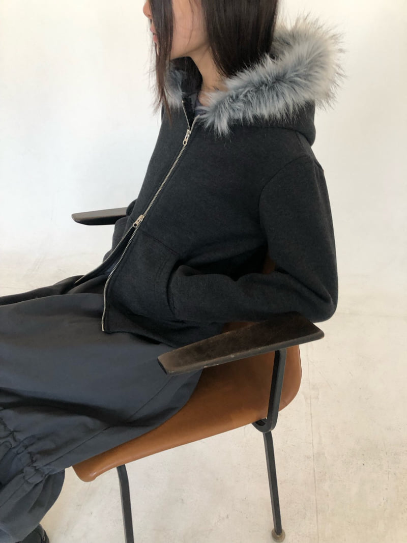 Flash - Korean Women Fashion - #momslook - Trimmed Double Fleece Zip-Up - 10