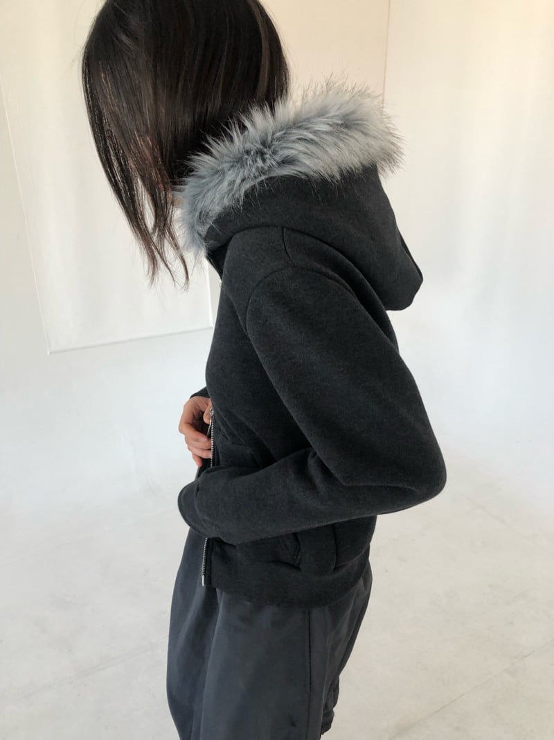 Flash - Korean Women Fashion - #momslook - Trimmed Double Fleece Zip-Up - 11