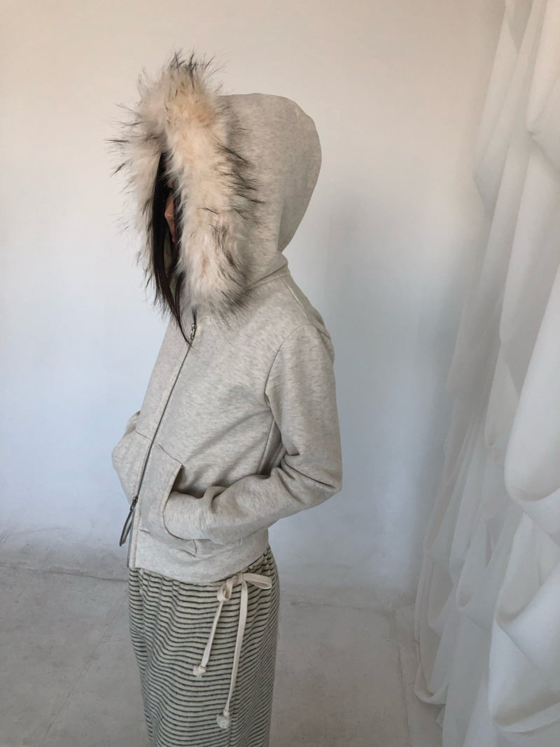 Flash - Korean Women Fashion - #momslook - Trimmed Double Fleece Zip-Up - 5