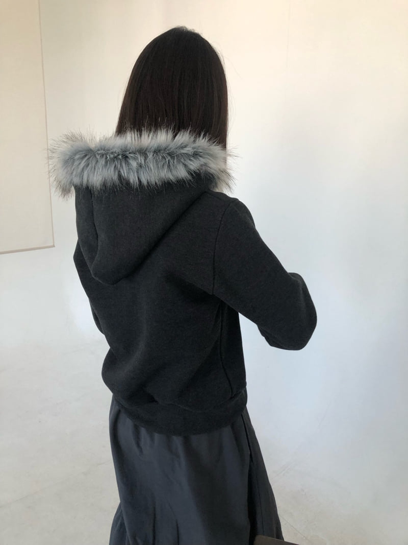 Flash - Korean Women Fashion - #momslook - Trimmed Double Fleece Zip-Up - 9