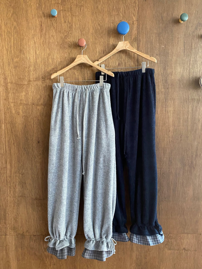 Flash - Korean Women Fashion - #shopsmall - Check Point Popo Pants