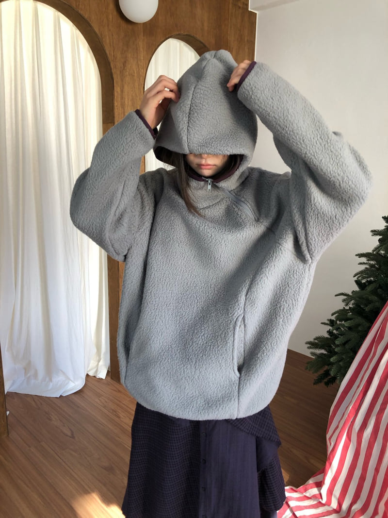 Flash - Korean Women Fashion - #womensfashion - Glue Fleece Half-Zip Top - 9
