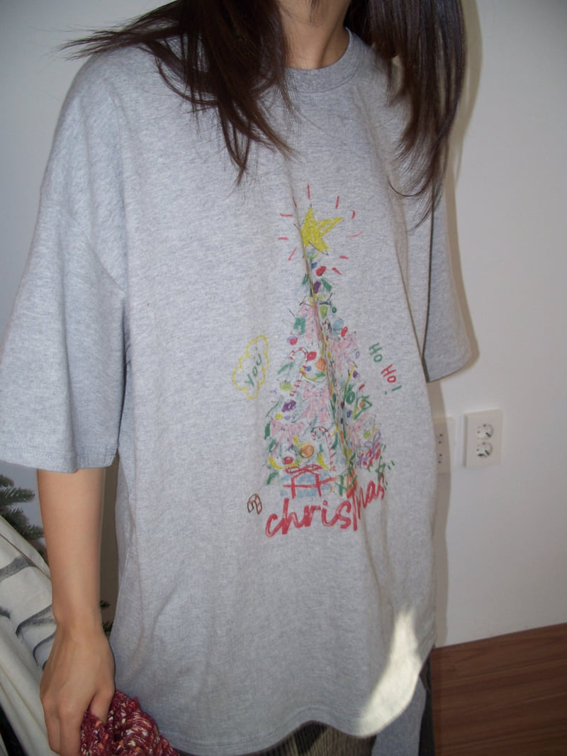 Flash - Korean Women Fashion - #womensfashion - Tree Fleece Tee - 9