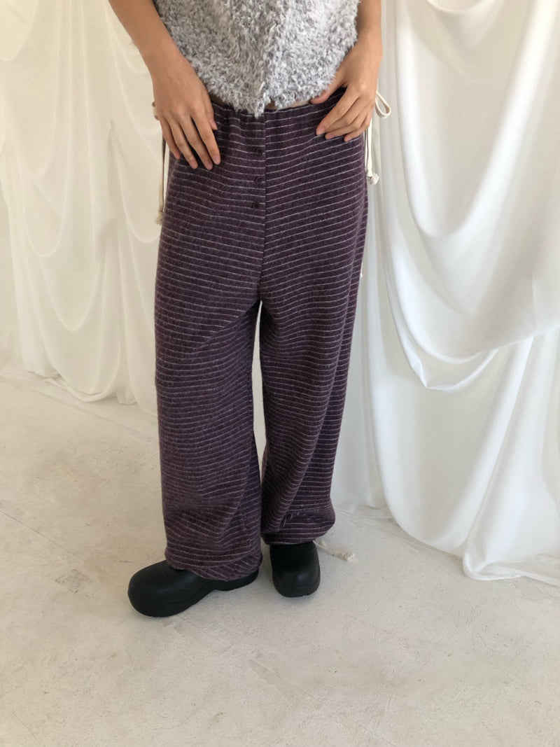 Flash - Korean Women Fashion - #womensfashion - Stripe Parco Pants - 10