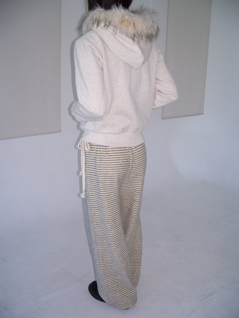 Flash - Korean Women Fashion - #momslook - Stripe Parco Pants - 4