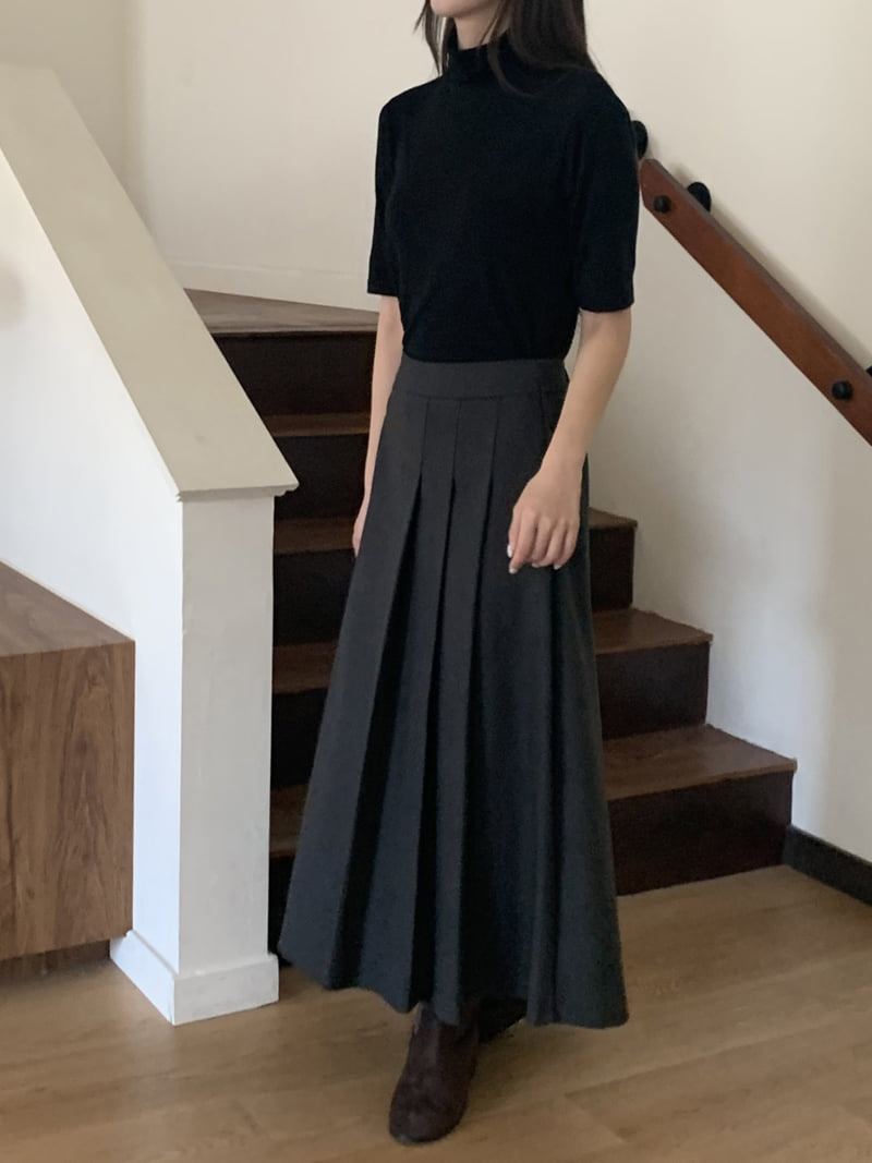 Flatyou - Korean Women Fashion - #momslook - Regular Turtleneck Tee - 7