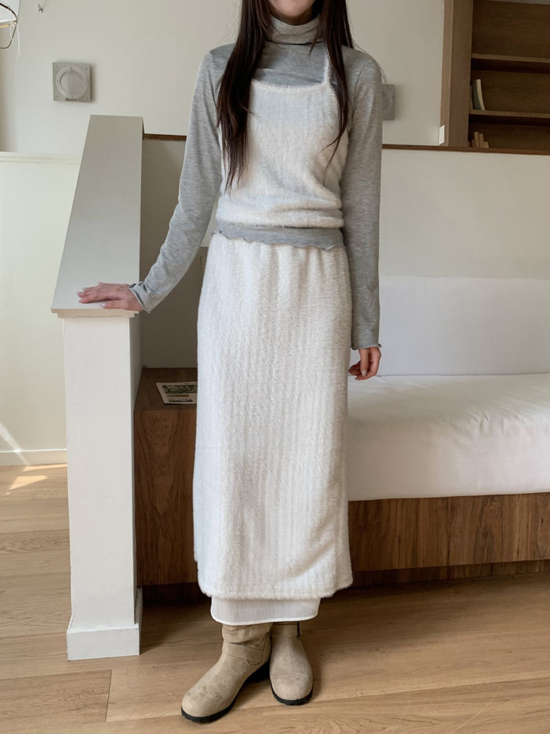 Flatyou - Korean Women Fashion - #momslook - Sheer Soft Skirt - 8