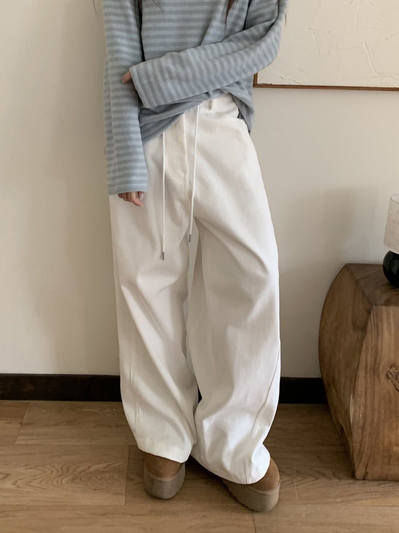 Flatyou - Korean Women Fashion - #momslook - Benji Fleece Balloon Pants - 12
