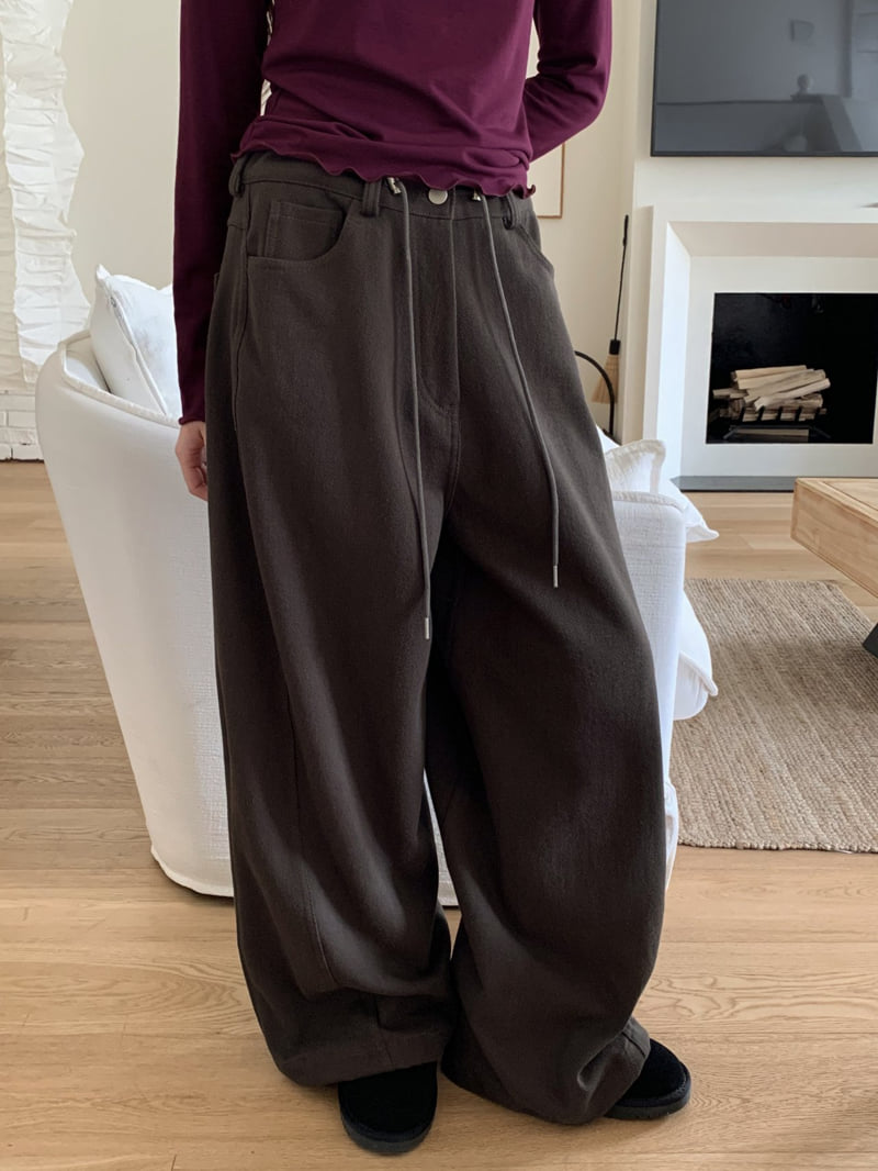 Flatyou - Korean Women Fashion - #womensfashion - Benji Fleece Balloon Pants - 4