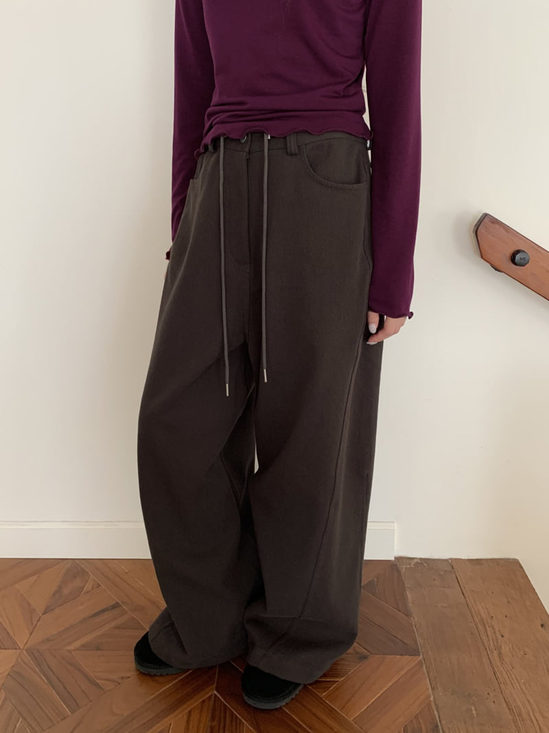 Flatyou - Korean Women Fashion - #momslook - Benji Fleece Balloon Pants - 6
