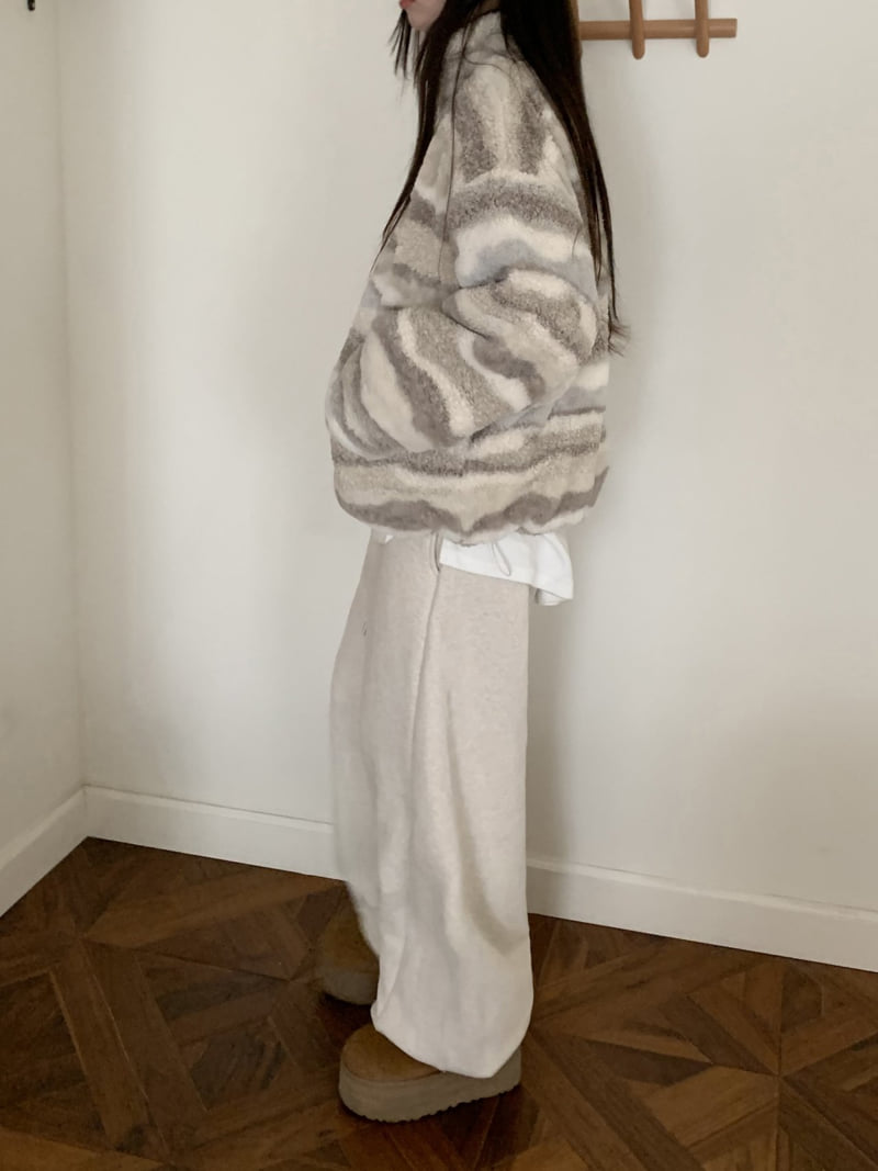 Flatyou - Korean Women Fashion - #momslook - Cozy Double Fleece Pants - 2