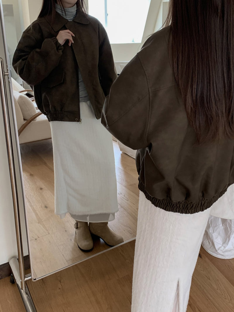 Flatyou - Korean Women Fashion - #womensfashion - Mild Shearling Blouson - 4