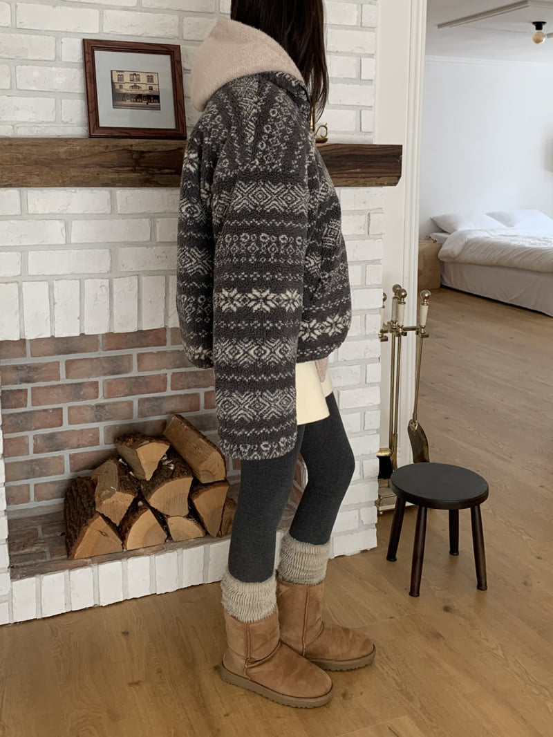 Flatyou - Korean Women Fashion - #momslook - Nordic Shearling Jumper