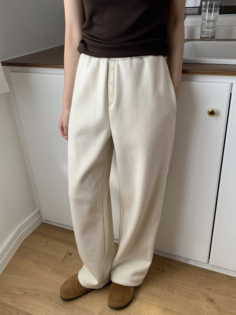 Flatyou - Korean Women Fashion - #momslook - Knit Fleece Pants - 11