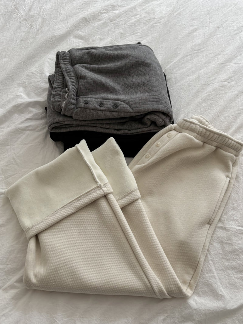 Flatyou - Korean Women Fashion - #momslook - Knit Fleece Pants - 6